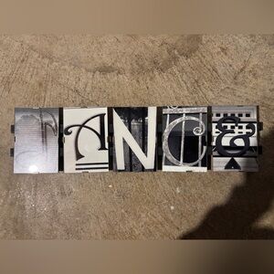 Black and White “DANCE” wall decor